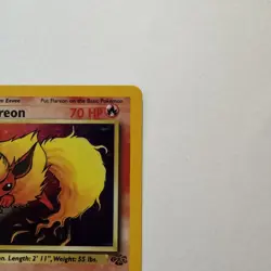 Flareon 3/64 Jungle Unlimited Holo Rare Pokemon Card TCG - Image 4