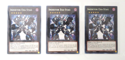 3x Yugioh Card Inzektor Exa-Stag GRCR-EN049 1st Edition Rare NM - Image 1