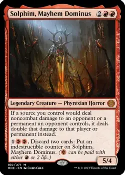 1x Solphim, Mayhem Dominus - Foil NM-Mint, English Phyrexia: All Will Be One MTG - Image 1