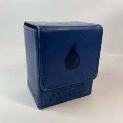 Ultra PRO MTG Blue Mana Symbol Deck Box - Island Water Leatherette Box - Image 1