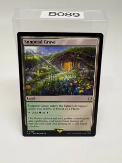 Sunpetal Grove 0336 Non Foil Rare LOTR Commander MTG Near Mint - Image 1