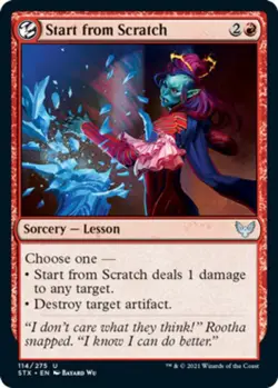 Start from Scratch - Strixhaven: School of Mages #114/275 MTG Magic The Gatherin - Image 1