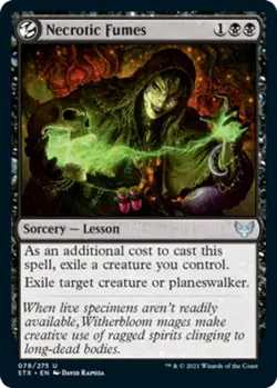 Necrotic Fumes - Strixhaven: School of Mages #078/275 MTG Magic The Gathering - Image 1