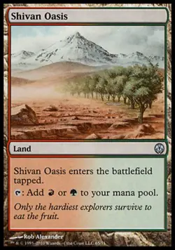 Shivan Oasis - Duel Decks: Phyrexia vs. the Coalition #65/71 MTG Magic The Gathe - Image 1