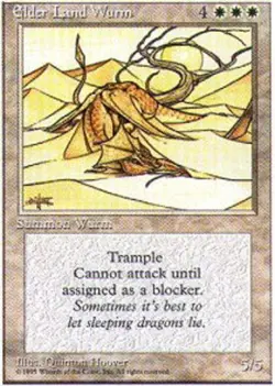 Elder Land Wurm - Fourth Edition #24/379 MTG Magic The Gathering - Image 1