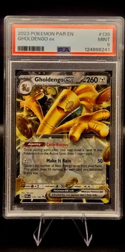 2023 POKEMON PAR EN-PARADOX RIFT #139 GHOLDENGO EX PSA 9🔥 - Image 1