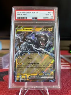 2025 POKEMON BLK EN ZEKROM EX PSA 10 Gem Mint - Image 2