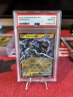 2025 POKEMON BLK EN ZEKROM EX PSA 10 Gem Mint - Image 3