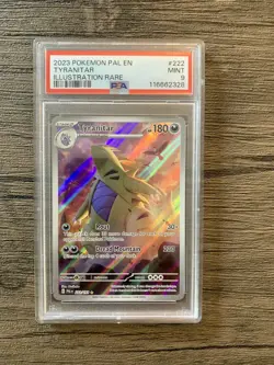 PSA 9 - Tyranitar 222/193 Pokemon Paldea Evolved Pokemon TCG - Image 1