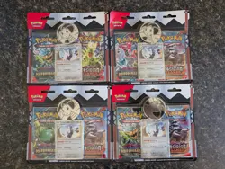 Pokemon TCG Lot Of (4), Obsidian Flames, Twilight Masquerade, Blister 2 Pack - Image 1