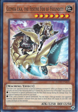 Gizmek Uka, the Festive Fox of Fecundity - EGO1-EN020 - Common Unl NM Yugioh - Image 1
