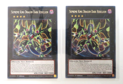 2x Yugioh Card Supreme King Dragon Dark Rebellion MZMI-EN060 1st Edition Rare NM - Image 1