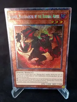 YuGiOh! Graff, Malebranche of the Burning Abyss RA04-EN234 PSR - Near Mint/Mint - Image 1