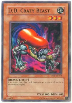 YuGiOh! - D.D. Crazy Beast - DR1-EN074 - Unlimited - Common - Image 1