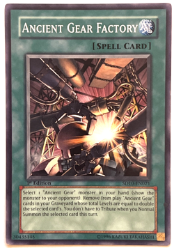 YuGiOh! - Ancient Gear Factory - SD10-EN021 - 1st Edition - Common - Image 1