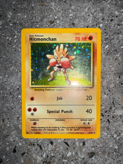 Pokemon TCG Cards Hitmonchan 7/102 Base Set Holo Rare LP-MP - Image 4