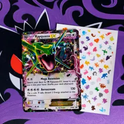 Rayquaza EX XY66 NM black star promo pokemon card - Image 1