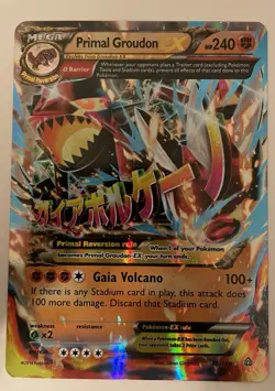 Pokemon Primal Groudon EX Holo Rare Art TCG Card 86/160 Primal Clash 2014 - Image 1