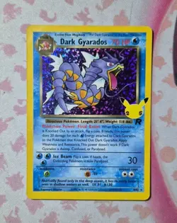 Pokemon TCG Dark Gyrados Card 8/82 Celebrations 25th Anniversary - Image 1