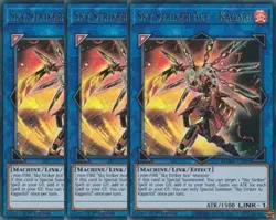 Yugioh - Sky Striker Ace Kagari x 3 - 1st Edition Ultra Rare NM - Free Holo Card - Image 1
