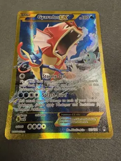 Gyarados EX 123/122 SECRET RARE Breakpoint HOLO LP Pokemon Card - Image 1
