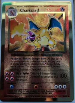 2021 Pokemon Celebrations Charizard Gold Metal Card Premium Collection 4/102 - Image 1