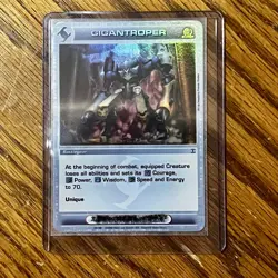 FLAWLESS NM PACK FRESH Gigantroper Trading Card - Unique Battlegear Chaotic - Image 1