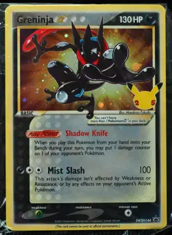 Greninja Gold Star #SWSH144 NM Promo Pokemon Card Sealed - Image 1