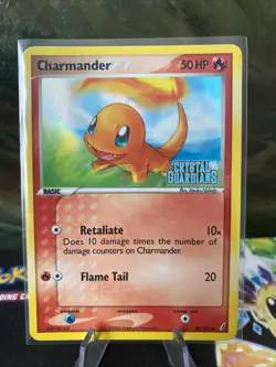 Charmander - 48/100 - Pokemon Crystal Guardians Stamped Reverse Holo Card MP - Image 1