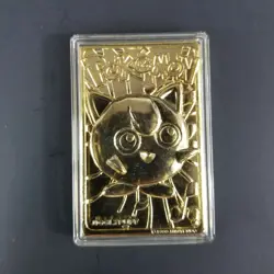 Pokemon 1999 BK Nintendo Collectible 24k Gold Plated JigglyPuff Card w COA +... - Image 2