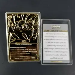 Pokemon 1999 BK Nintendo Collectible 24k Gold Plated JigglyPuff Card w COA +... - Image 4