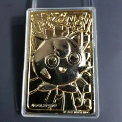 Pokemon 1999 BK Nintendo Collectible 24k Gold Plated JigglyPuff Card w COA +... - Image 5