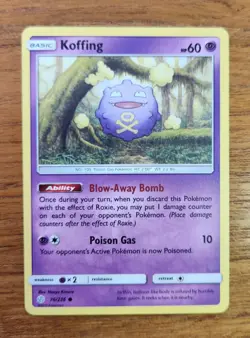 Koffing Pokemon Card, Cosmic Eclipse Set 76/236 - Image 1
