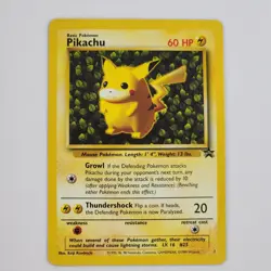 Pikachu Black Star #1 League Promo WOTC Pokemon Card Near NM Vintage TCG 1999 - Image 1