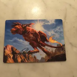 Red XIII, Proud Warrior Art Card (Gold-Stamped Signature) Art Series: Final... - Image 1