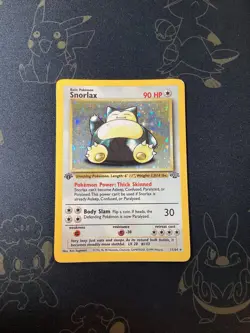 Snorlax 11/64 1st Edition Holo Rare Jungle Pokemon Card TCG - Vintage 1999 - Image 1