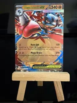 MEGA LUCARIO EX - 77/132 Mega Evolution NM - Double Rare - Pokemon TCG Card - Image 1