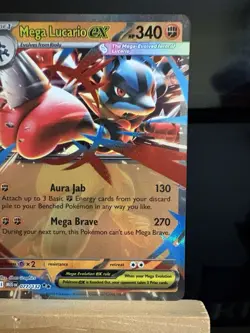 MEGA LUCARIO EX - 77/132 Mega Evolution NM - Double Rare - Pokemon TCG Card - Image 3