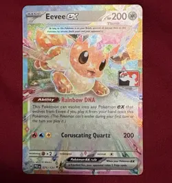 Pokemon Eevee EX Prize Pack Series 7 Promo Card LP Stamp - Image 1