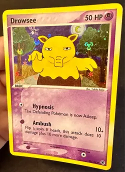 Drowzee 32/112 2004 EX FireRed & LeafGreen Pokemon Card Reverse Holo - Mp - Image 3