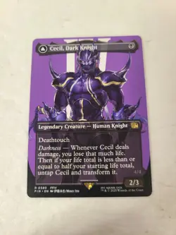 Cecil, Dark Knight (0380) Borderless, Final Fantasy FIN, Magic MtG, Regular - NM - Image 1