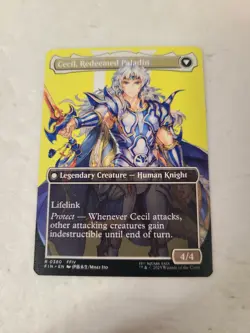 Cecil, Dark Knight (0380) Borderless, Final Fantasy FIN, Magic MtG, Regular - NM - Image 2