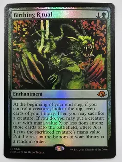 Birthing Ritual from Modern Horizons 3. MH3. Magic the Gathering Mythic **FOIL** - Image 1