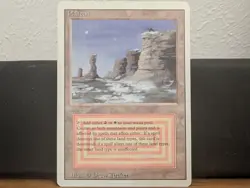 MTG Plateau Revised Magic the Gathering Dual Land Light Play, Almost Near Mint - Image 1