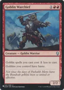MTG Dominaria - Goblin Warchief [The List] - Image 1