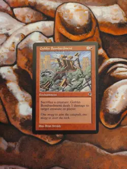 Goblin Bombardment Tempest TMP MTG Magic the Gathering 1st Edition - Image 1