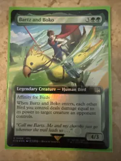 Magic the Gathering: Bartz and Boko (Extended Art) Final Fantasy Foil NM 469 FIN - Image 1