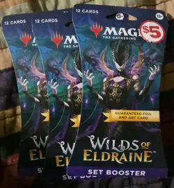 3 Pk- Magic the Gathering Wilds Of Eldraine Booster Pack New *Sealed* - Image 1
