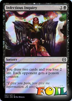 Infectious Inquiry 97 MTG Phyrexia: All Will Be One Common NP Foil - Image 1