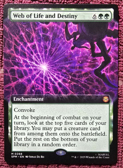 2025 Marvel's Magic The Gathering MTG 268 Web Of Life And Destiny Regular MINT - Image 1